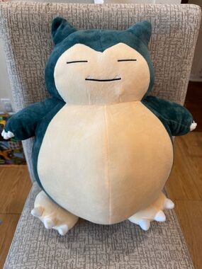 Pokemon Snorlax Sleeping Buddy Nintendo Jumbo Plush Toy 18” NWOT